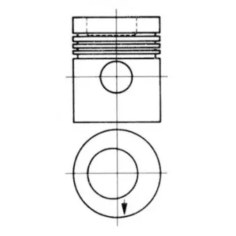 Kit de réparation, Piston/Chemise de cylindre KOLBENSCHMIDT 94949960