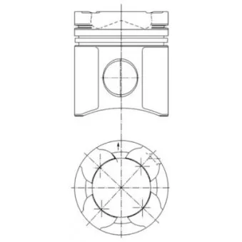 Kit de réparation, Piston/Chemise de cylindre KOLBENSCHMIDT 94851965