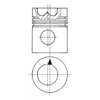 Kit de réparation, Piston/Chemise de cylindre KOLBENSCHMIDT 99408960