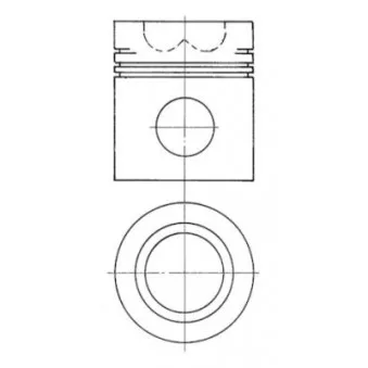 Kit de réparation, Piston/Chemise de cylindre KOLBENSCHMIDT 99365960