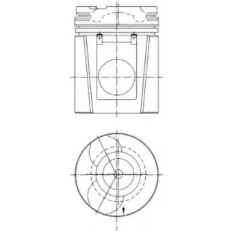 Kit de réparation, Piston/Chemise de cylindre KOLBENSCHMIDT 99748960
