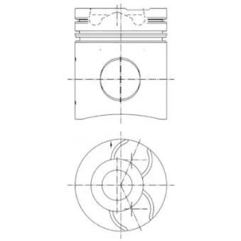 Kit de réparation, Piston/Chemise de cylindre KOLBENSCHMIDT 99751960
