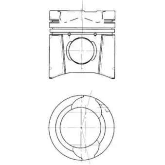Kit de réparation, Piston/Chemise de cylindre KOLBENSCHMIDT 94396963
