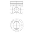 Kit de réparation, Piston/Chemise de cylindre KOLBENSCHMIDT 99979961 - Visuel 1