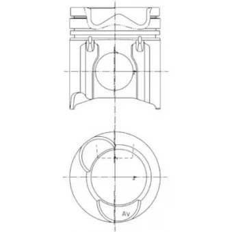 Kit de réparation, Piston/Chemise de cylindre KOLBENSCHMIDT 99943960