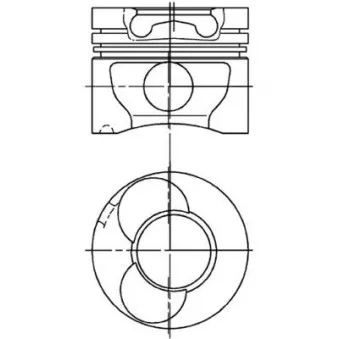 Kit de réparation, Piston/Chemise de cylindre KOLBENSCHMIDT 94823970