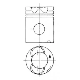 Kit de réparation, Piston/Chemise de cylindre KOLBENSCHMIDT 94781961