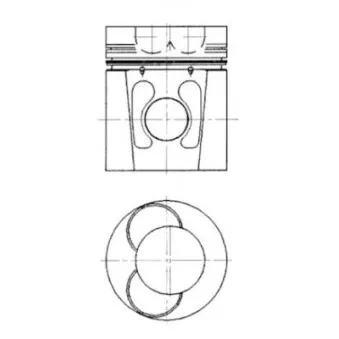 Kit de réparation, Piston/Chemise de cylindre KOLBENSCHMIDT 94448960