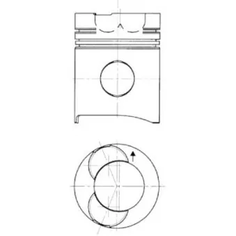 Kit de réparation, Piston/Chemise de cylindre KOLBENSCHMIDT 94456960