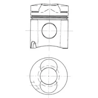 Kit de réparation, Piston/Chemise de cylindre KOLBENSCHMIDT 94452961