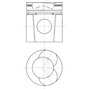 Kit de réparation, Piston/Chemise de cylindre KOLBENSCHMIDT 94511970