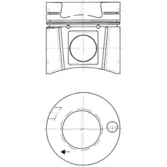 Kit de réparation, Piston/Chemise de cylindre KOLBENSCHMIDT 94512960