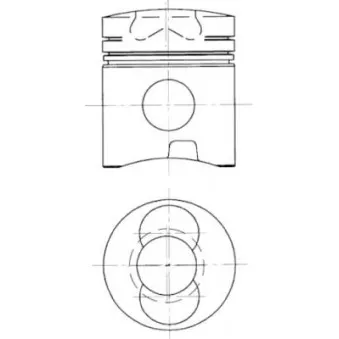 Kit de réparation, Piston/Chemise de cylindre KOLBENSCHMIDT 94486970