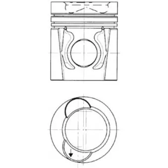 Kit de réparation, Piston/Chemise de cylindre KOLBENSCHMIDT 94446962
