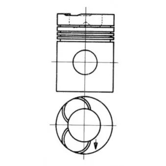 Kit de réparation, Piston/Chemise de cylindre KOLBENSCHMIDT 92827961