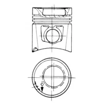 Kit de réparation, Piston/Chemise de cylindre KOLBENSCHMIDT 91622960