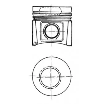 Kit de réparation, Piston/Chemise de cylindre KOLBENSCHMIDT 91621960