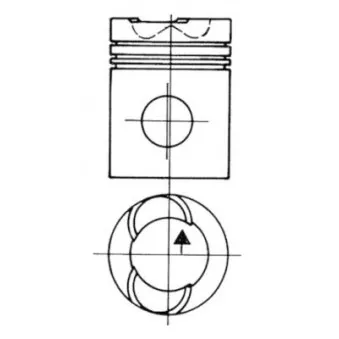 Kit de réparation, Piston/Chemise de cylindre KOLBENSCHMIDT 93152961