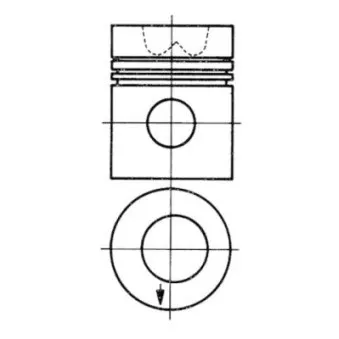 Kit de réparation, Piston/Chemise de cylindre KOLBENSCHMIDT 93154961