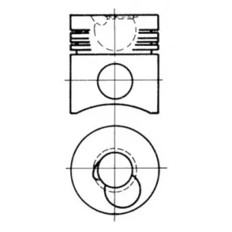 Kit de réparation, Piston/Chemise de cylindre KOLBENSCHMIDT 93076961