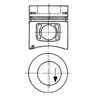 Kit de réparation, Piston/Chemise de cylindre KOLBENSCHMIDT 93298962