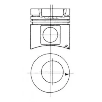 Kit de réparation, Piston/Chemise de cylindre KOLBENSCHMIDT 93332965