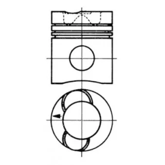 Kit de réparation, Piston/Chemise de cylindre KOLBENSCHMIDT 93938960