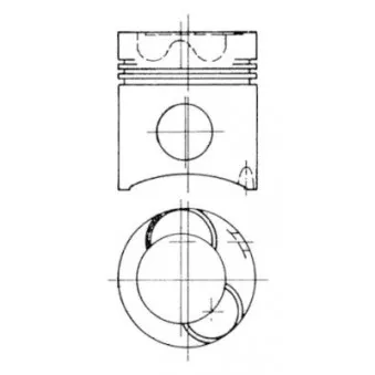 Kit de réparation, Piston/Chemise de cylindre KOLBENSCHMIDT 93932971