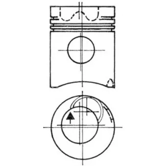 Kit de réparation, Piston/Chemise de cylindre KOLBENSCHMIDT 93987970