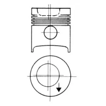 Kit de réparation, Piston/Chemise de cylindre KOLBENSCHMIDT 93858960