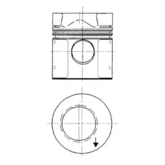 Kit de réparation, Piston/Chemise de cylindre KOLBENSCHMIDT 94333962