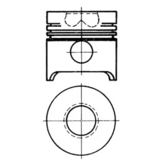 Kit de réparation, Piston/Chemise de cylindre KOLBENSCHMIDT 90654963