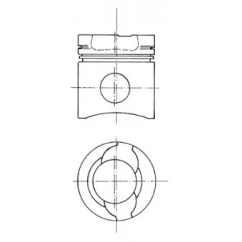 Kit de réparation, Piston/Chemise de cylindre KOLBENSCHMIDT 90585964