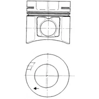 Kit de réparation, Piston/Chemise de cylindre KOLBENSCHMIDT 93485962