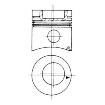 Kit de réparation, Piston/Chemise de cylindre KOLBENSCHMIDT 93515972