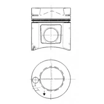Kit de réparation, Piston/Chemise de cylindre KOLBENSCHMIDT 91237960