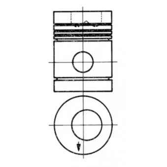 Kit de réparation, Piston/Chemise de cylindre KOLBENSCHMIDT 91354960