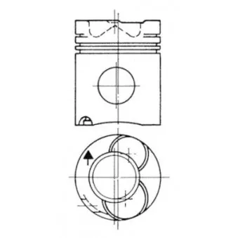 Kit de réparation, Piston/Chemise de cylindre KOLBENSCHMIDT 90738971