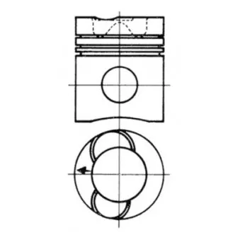 Kit de réparation, Piston/Chemise de cylindre KOLBENSCHMIDT 90737961