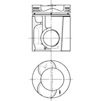 Kit de réparation, Piston/Chemise de cylindre KOLBENSCHMIDT 90870960