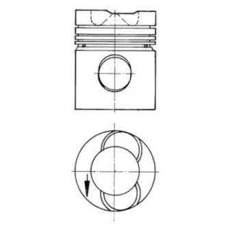 Kit de réparation, Piston/Chemise de cylindre KOLBENSCHMIDT 90946960