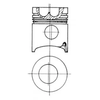 Kit de réparation, Piston/Chemise de cylindre KOLBENSCHMIDT 93620961