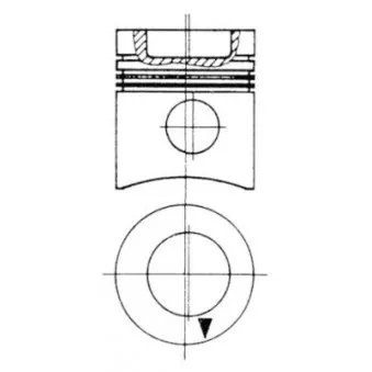 Kit de réparation, Piston/Chemise de cylindre KOLBENSCHMIDT 93585962