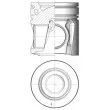 Kit de réparation, Piston/Chemise de cylindre KOLBENSCHMIDT 41220962 - Visuel 1