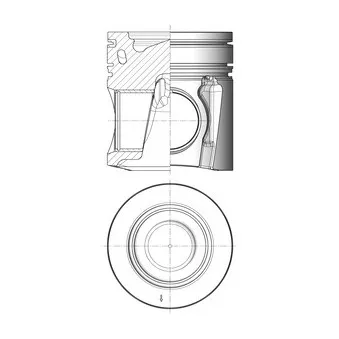 Kit de réparation, Piston/Chemise de cylindre KOLBENSCHMIDT 41220961