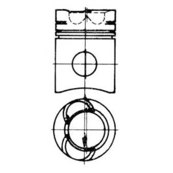 Kit de réparation, Piston/Chemise de cylindre KOLBENSCHMIDT 41227962