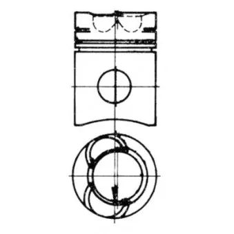 Kit de réparation, Piston/Chemise de cylindre KOLBENSCHMIDT 41221963