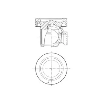 Kit de réparation, Piston/Chemise de cylindre KOLBENSCHMIDT 40834961