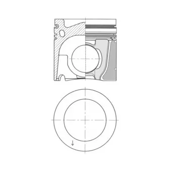 Kit de réparation, Piston/Chemise de cylindre KOLBENSCHMIDT 41088960