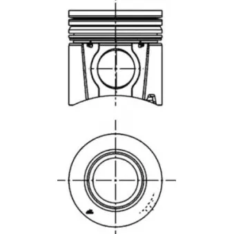Kit de réparation, Piston/Chemise de cylindre KOLBENSCHMIDT 40646960